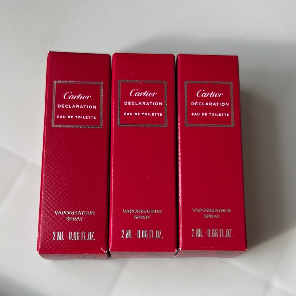 3 Declaration By Cartier Sample Sprays-NEW